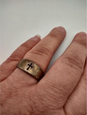 James Avery Crosslet Ring Wide Band 925 Retired Sz 9